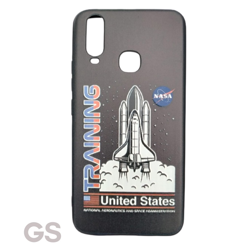 Casing Y12 / Y15 / Y17  Case Fuze Glass Gambar cowo cewe astronot nasa