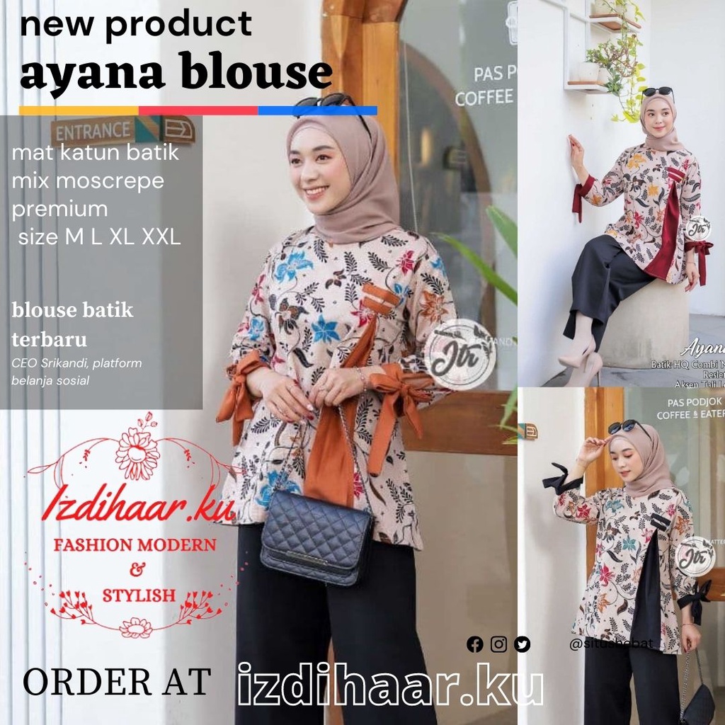 Baju Batik Wanita modern Lengan Panjang /atasan batik wanita modern /Baju Batik Wanita JUMBO/baju batik wanita kantor/batik kantor wanita/ batik kerja wanita/blouse batik wanita modern/blouse batik JUMBO/atasan batik terbaru