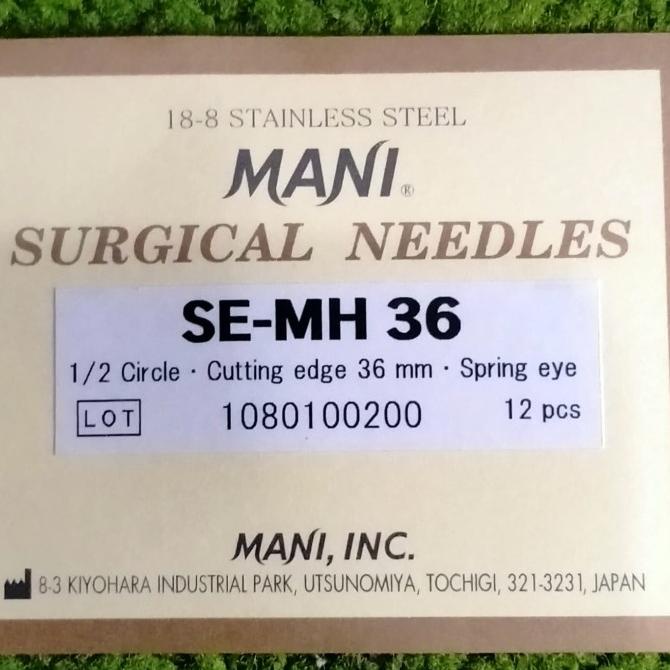 Jarum Bedah Se-Mh 36/ Surgical Needle / Jarum Hecting Kulit / Mani