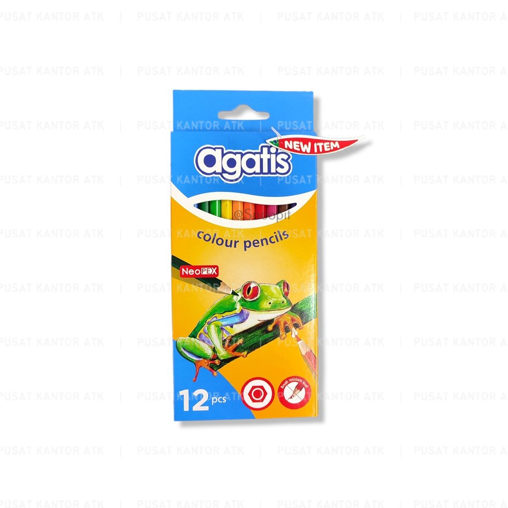 

Pensil Warna AGATIS Neopex 12 Warna Panjang Hexagonal Shape NHC12 01 Mewarnai Gambar