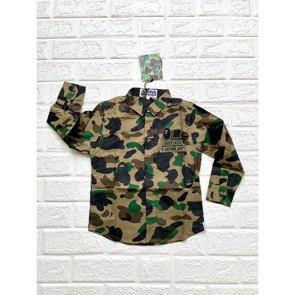 kemeja anak impor premium bape
