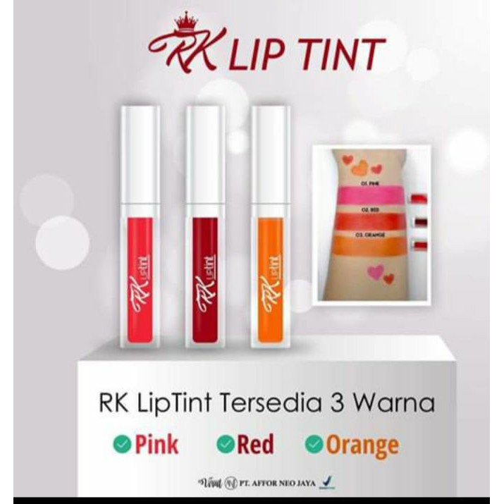 RK liptint original agen resmi 1000% beli 3 Rp 135 langsung jadi agen Rk kosmetik viral