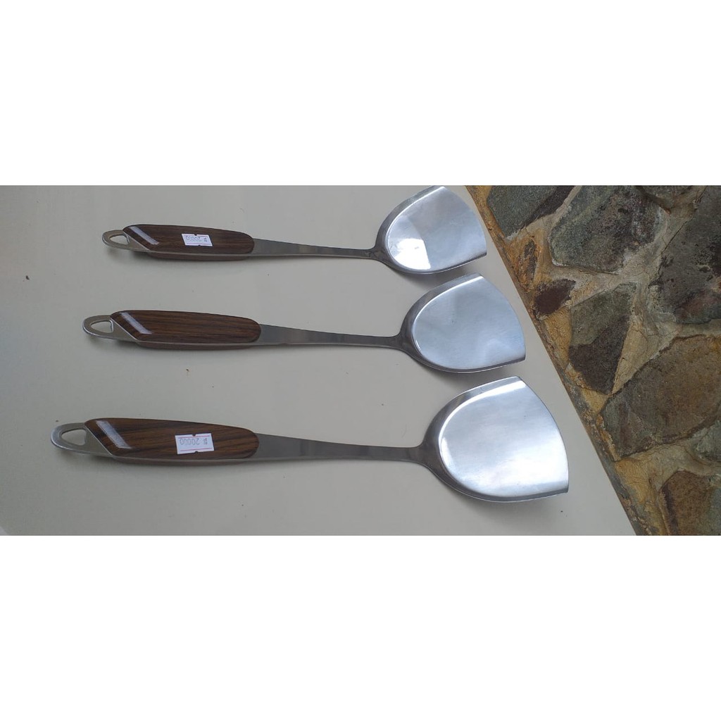 SODET BESI SPATULA SEPATULA SUTIL ALAT MASAK STAINLESS STEEL BESI
