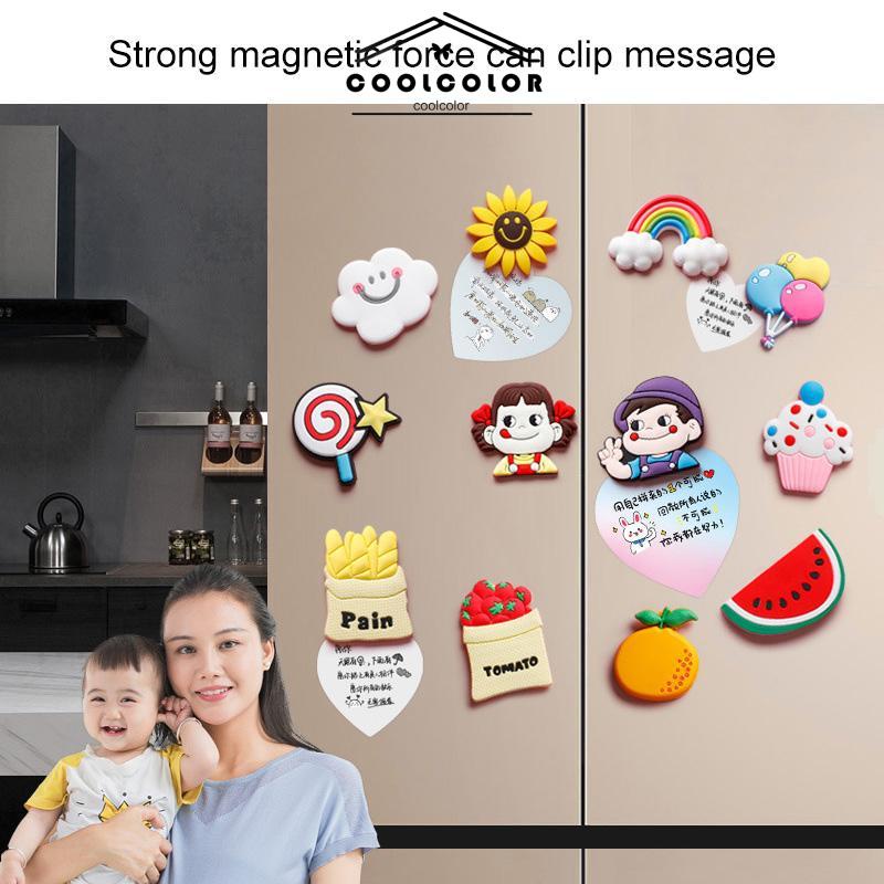 COD Stiker Kulkas Kartun Lucu Tidak Memudar Stiker Magnet Lem Lembut PVC Kreatif- cl