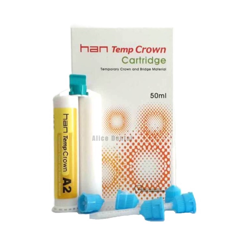 Hantemp crown / han temp crown / temporary resin composite komposit veneer bridge crown dental gigi