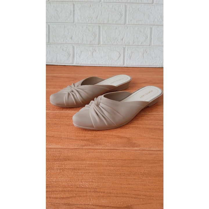 Sepatu Sandal Slop Karet Jelly Wanita Porto SYS