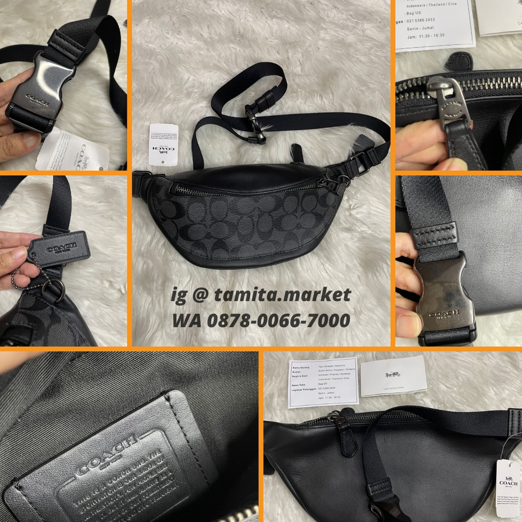 Brand New COACH MINI WAISTBAG | WARREN MINI WAISTBAG | SIGNATURE COACH
