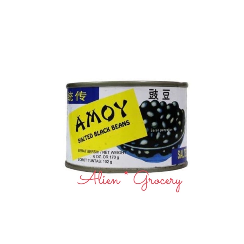 Amoy Tausi Salted Black Bean Kacang Hitam Kaleng 102gr