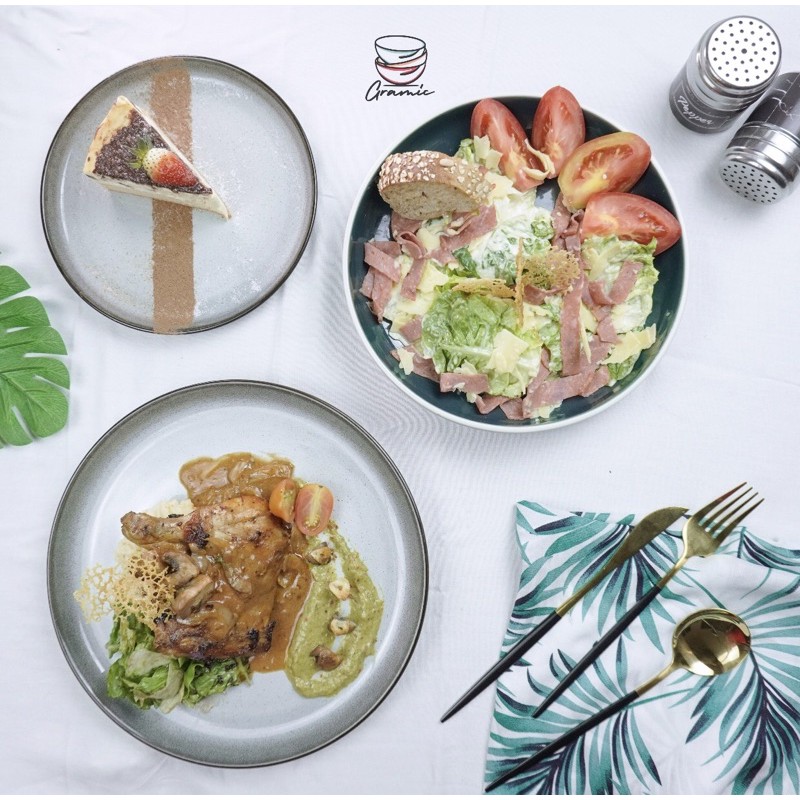 Piring Keramik / Dinner Plate / Salad Plate / Dessert Plate