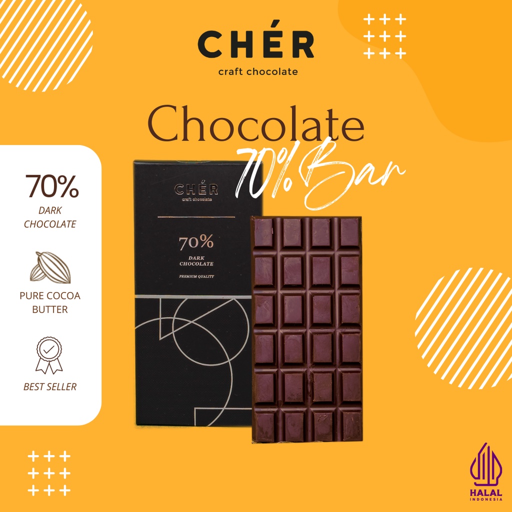 

Cher Dark Chocolate 70% - 66g