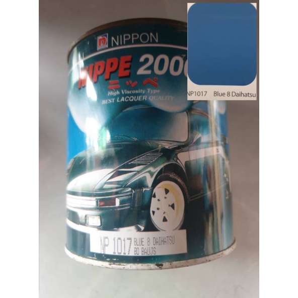 Cat nippe 2000 nippon paint warna blue 8 daihatsu
