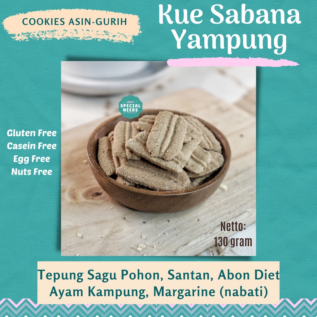 

Kue Sabana Yampung - Gluten Free, White Sugar Free, MSG Free, Egg Free - Diet Special Needs