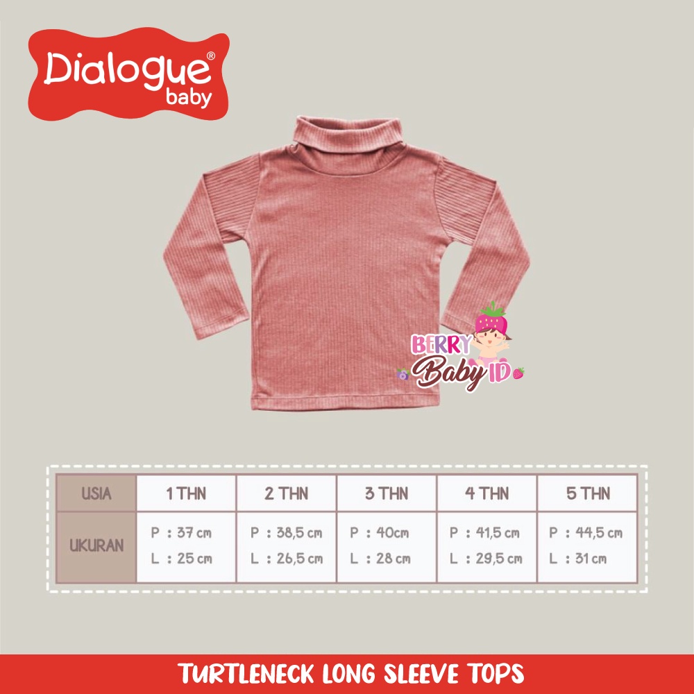 Dialogue Sweater Turtle Neck Long Sleeve Tops Baju Atasan Bayi Anak Berry Mart