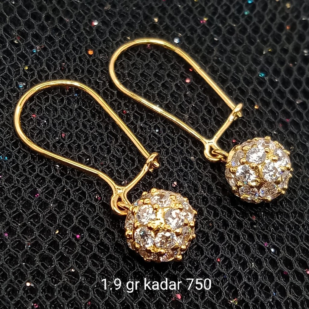 New Anting Emas 17K - 1.9 gr Kadar 750 - 1810