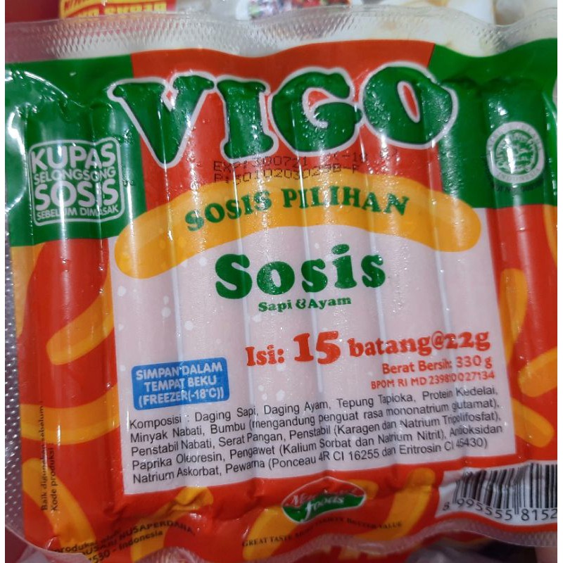 sosis vigo isi 15 per pack