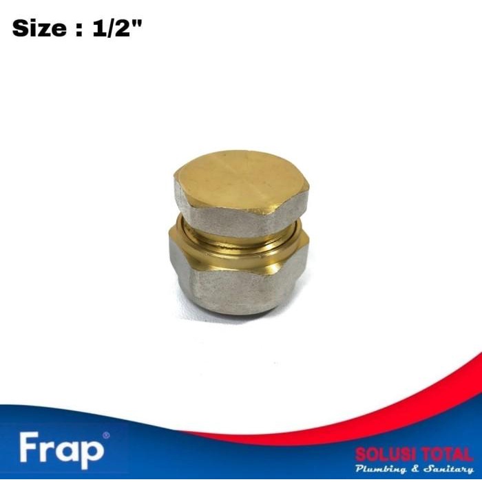 Dop Pex Frap End Cap 1/2" Brass 1/2 Inch Fitting Pipa Air Panas