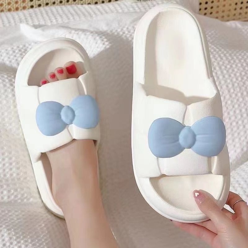 Sandal Rumah Slip On Karet Empuk Pita Kucing Sendal Jelly Wanita Selop