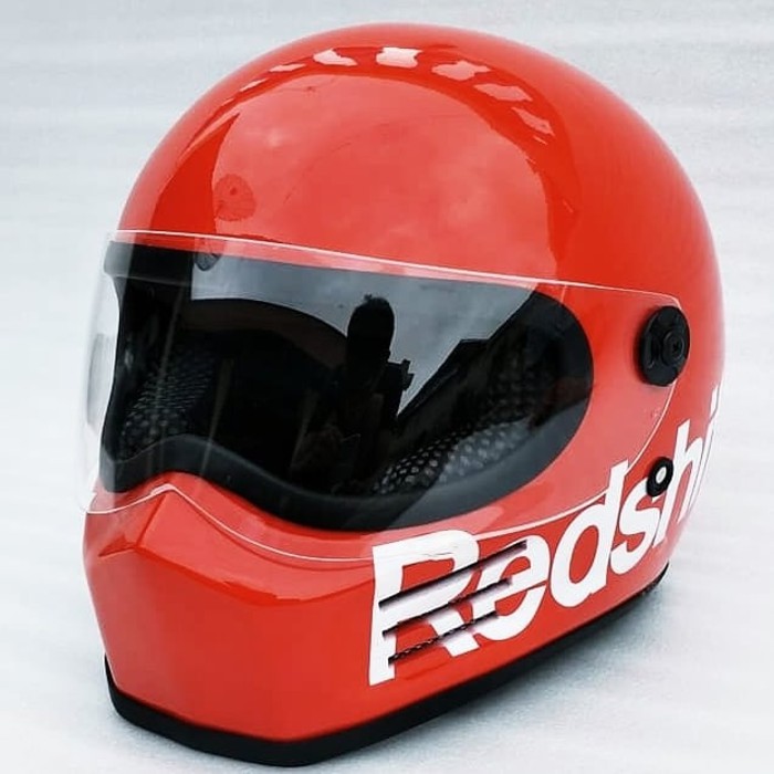 Bandit Simpson helm custom. helm cakil. helm jadul. helm classic retro - Putih