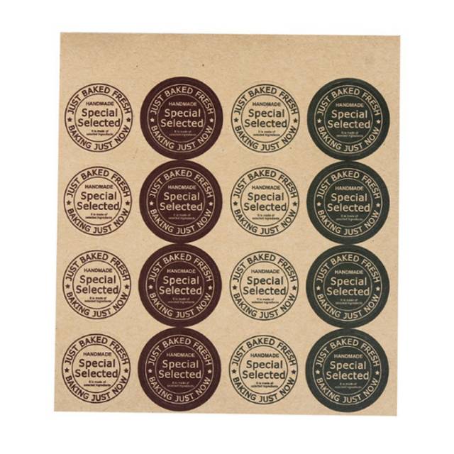 

(1lembar16pcs) stiker kantong plastik segel makanan/ sticker diy / stiker scrapbook