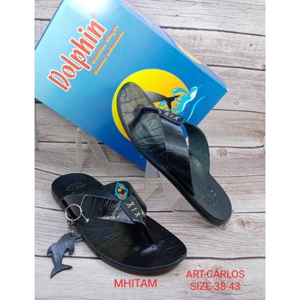SANDAL KULIT ASLI PRIA DOLPHIN CARLOS