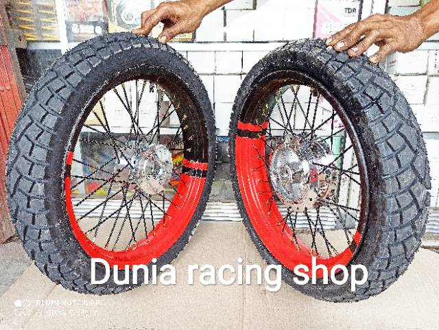 Paketan Velg Vixion old Vixion new MX king MX new RX king sama Ban Tubles velg Custome warna 2tone