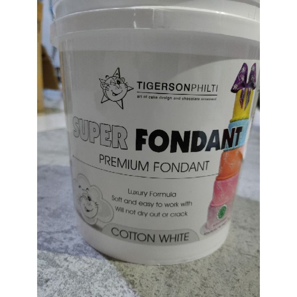 SUPER FONDANT TIGERSON - WARNA PUTIH