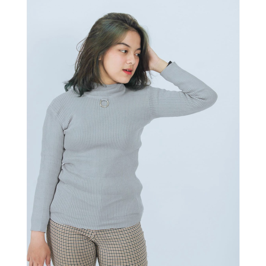 Promo Baju atasan wanita terbaru Rajut press body Ring Knit Premium Tebal Kekinian Halus