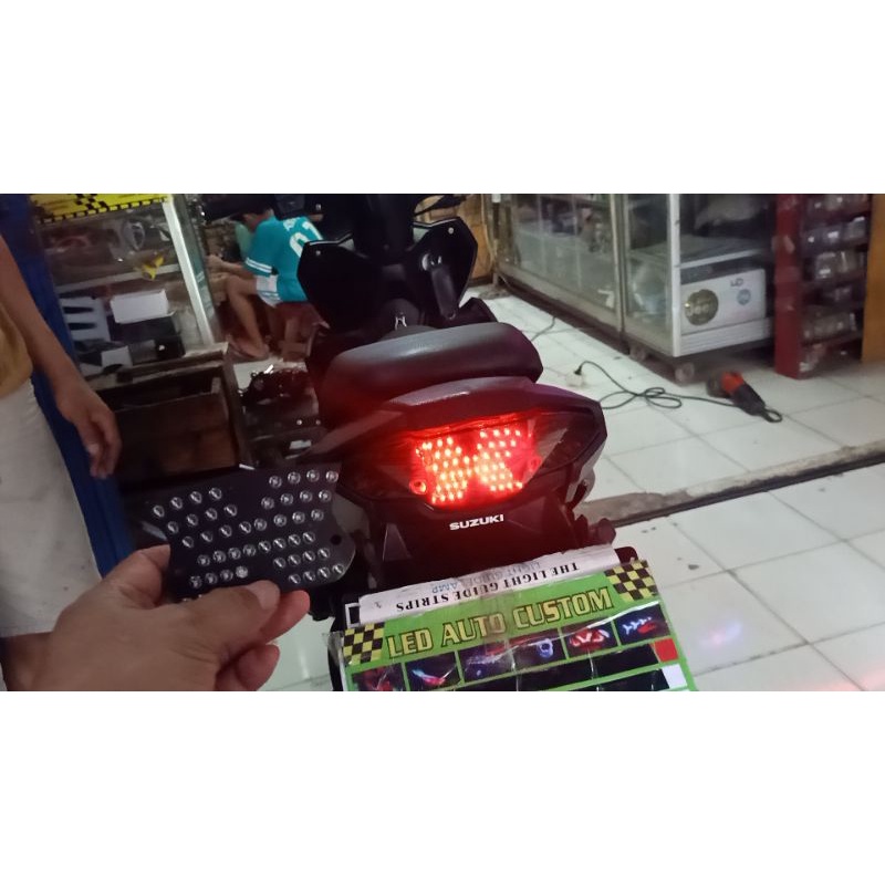 lampu led stop 8 mode automatis suzuki Nex 2