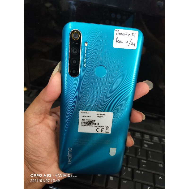 Realme 5i ram 4/64 second