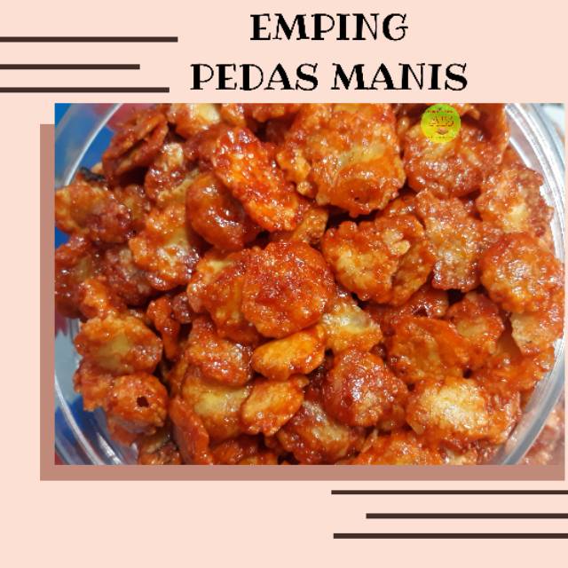 250 GRAM EMPING MELINJO PEDAS MANIS / SNACK KILOAN MURAH / EMPING / ALMA.SNACK