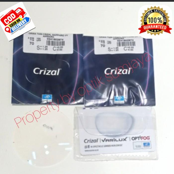 lensa kacamata essilor crizal sapphire UV orma 1.5