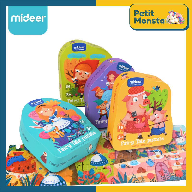 Mideer Fairy Tale Puzzle [36PCS] - Story Jigsaw Puzzle Mainan Edukasi