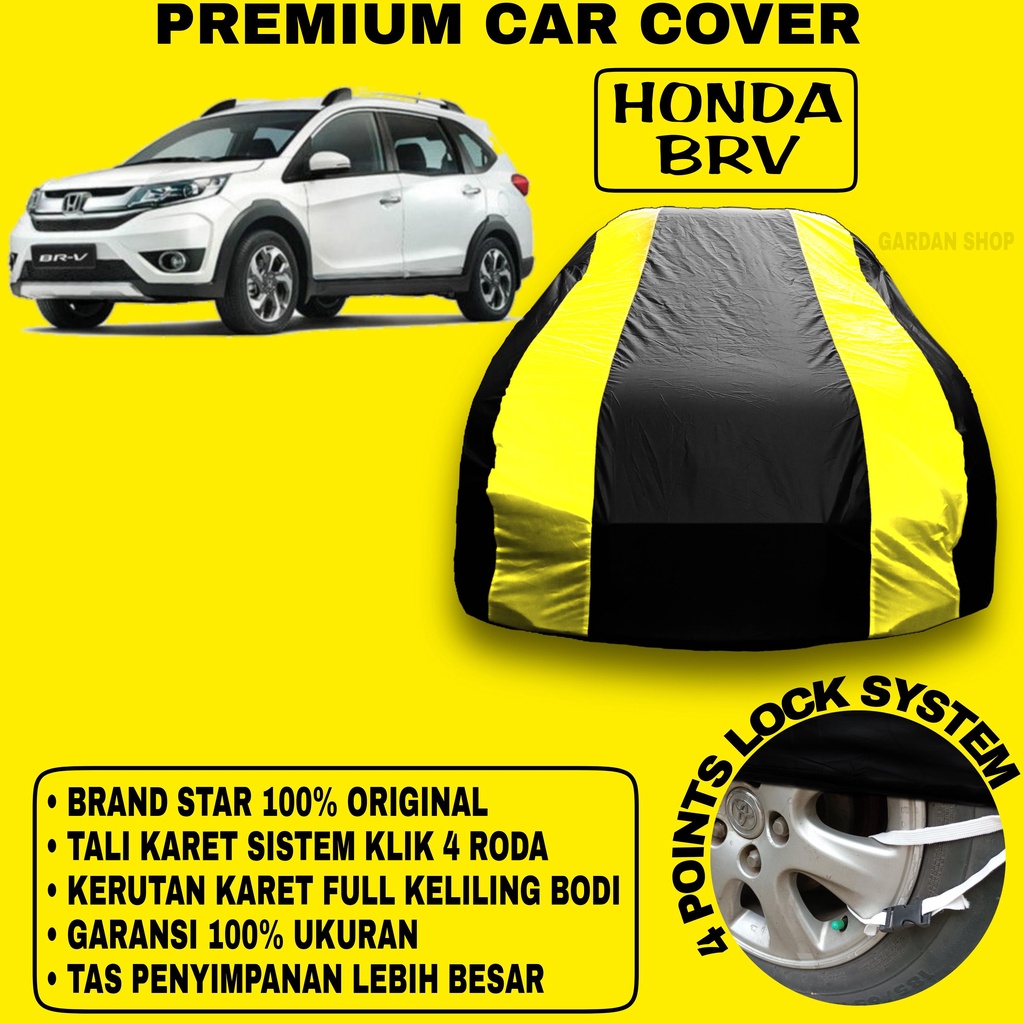 Body Cover HONDA BRV Sarung Strip KUNING Penutup Pelindung Bodi Mobil Honda Brv PREMIUM