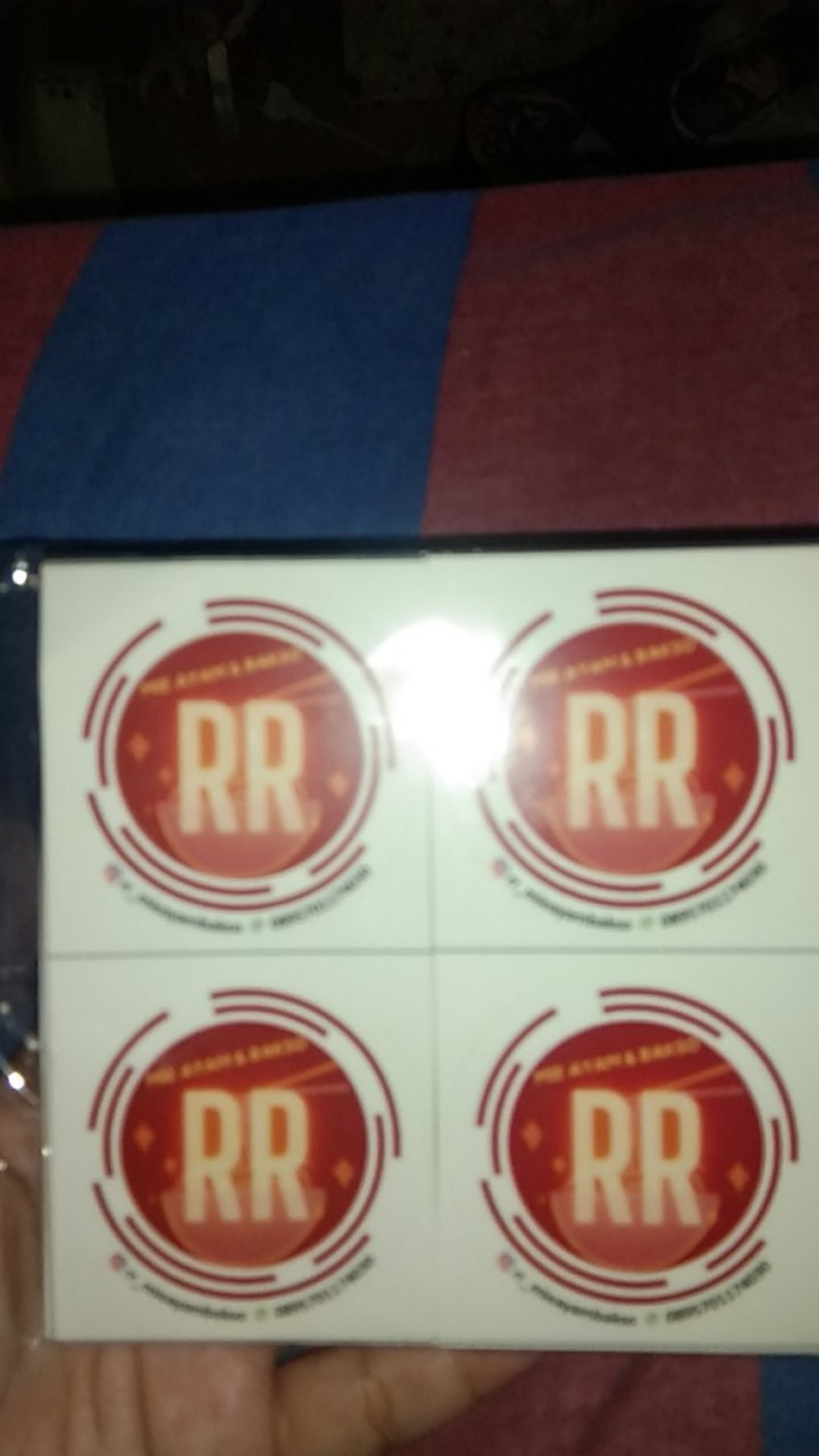 Stiker Kue Keranjang Imlek Diameter 5cm