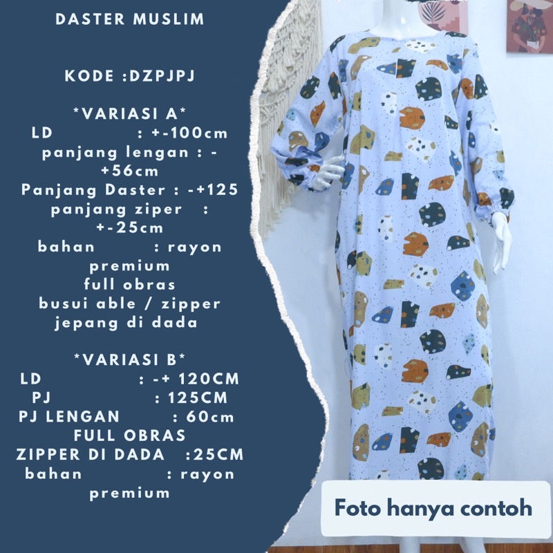 DASTER MUSLIM RAYON PREMIUM JUMBO