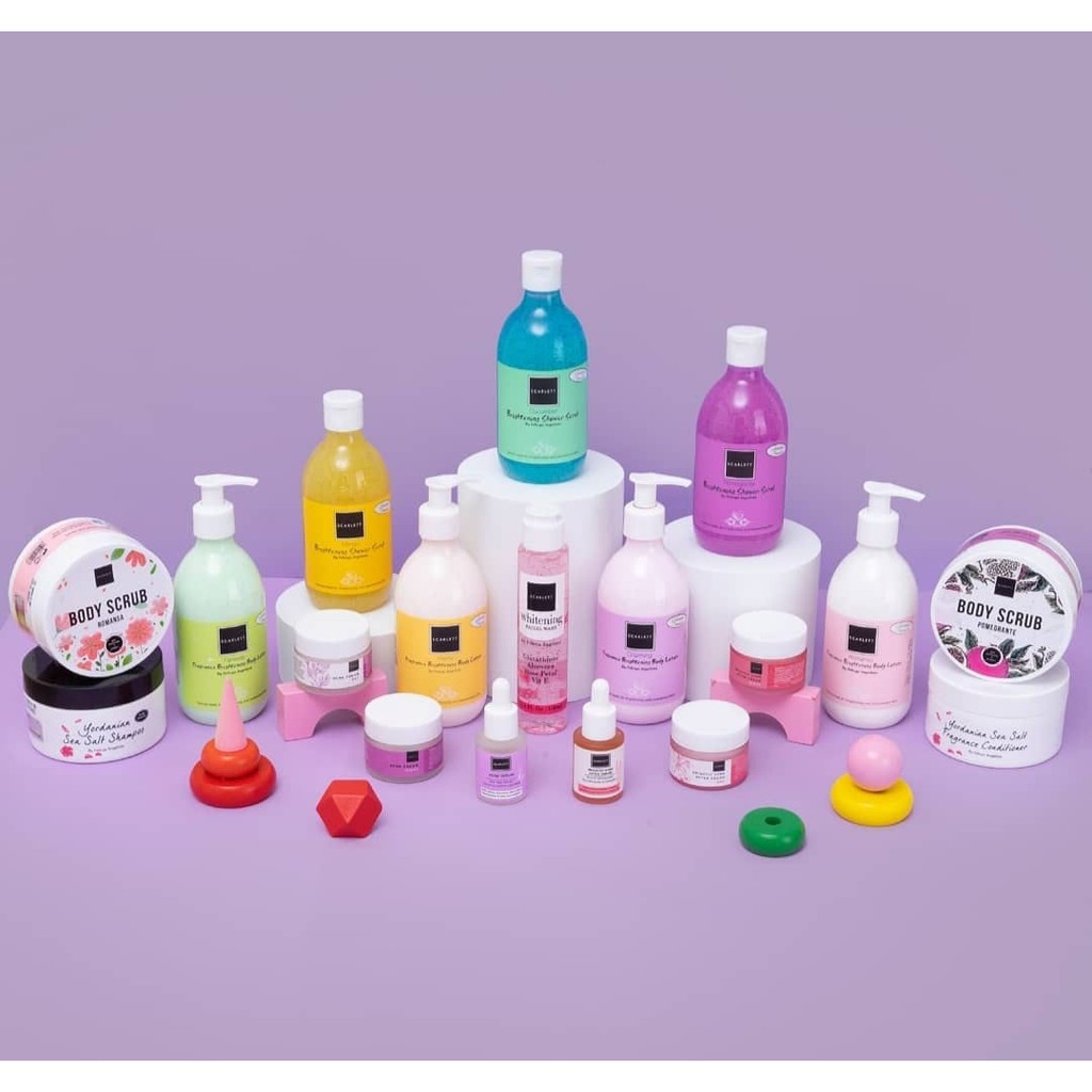SCARLETT BRIHTENING BODY WASH /SABUN MANDI SCARLETT BPOM 100% ORIGINAL