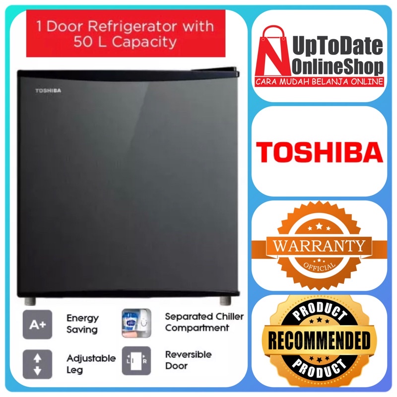 KULKAS PORTABLE MINI TOSHIBA GR-RD65CC-DMF BIG SPACE HIGH COOLING MINI BAR