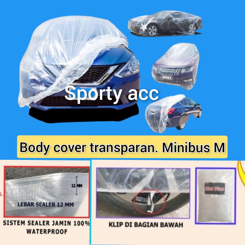 body cover transparant APV/luxio/evalia/voxy