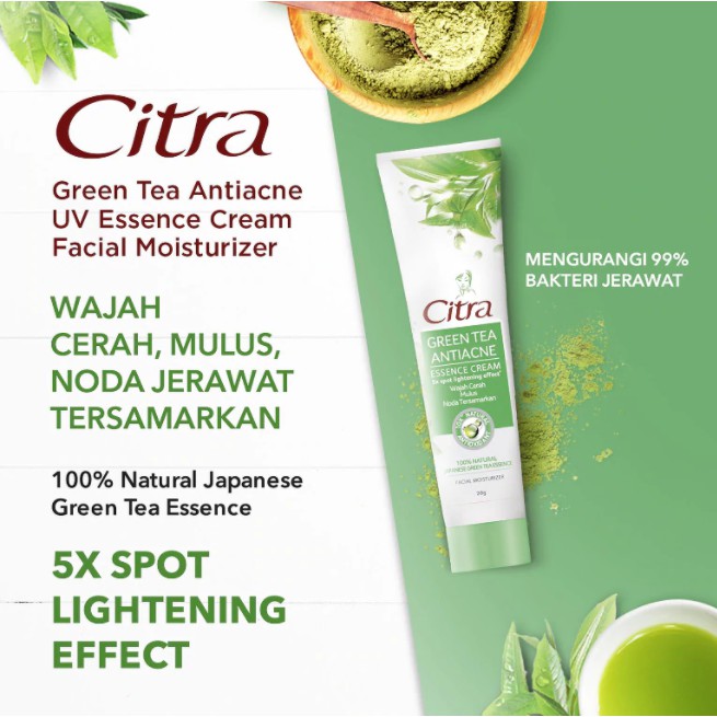 Citra Green Tea Anti Acne Facial Foam 50gr / 100gr