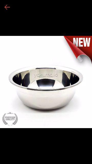 Baskom / Mangkok Stainless Premium 24 Cm