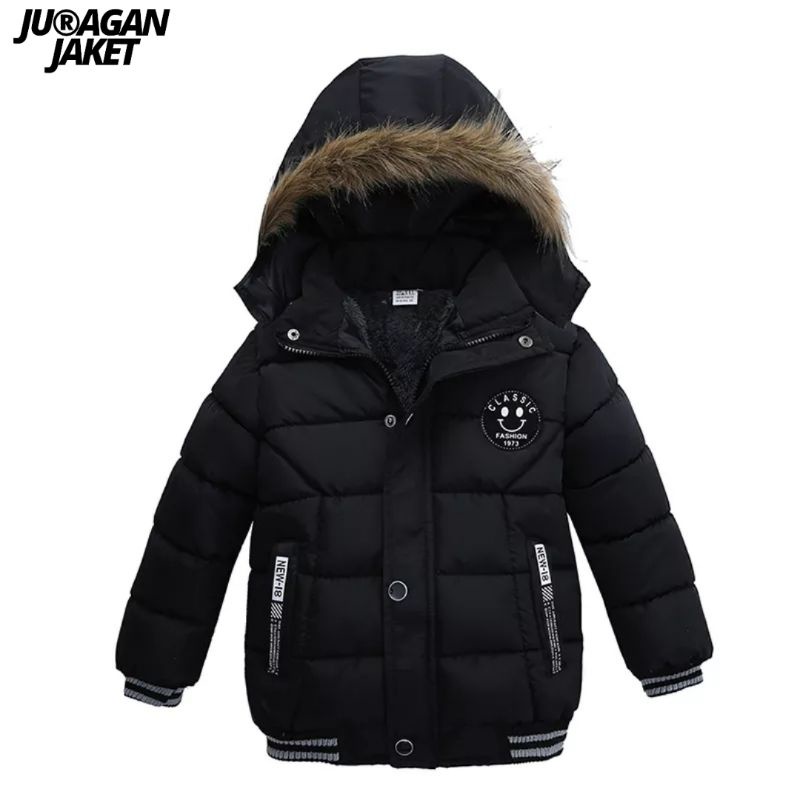 Jaket winter anak laki-laki/perempuan bulu tebal hangat new trend 01