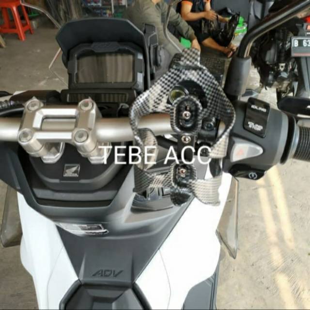 Holder Tempat botol minum carbon Honda Adv Pcx CBR Beat street stang telanjang