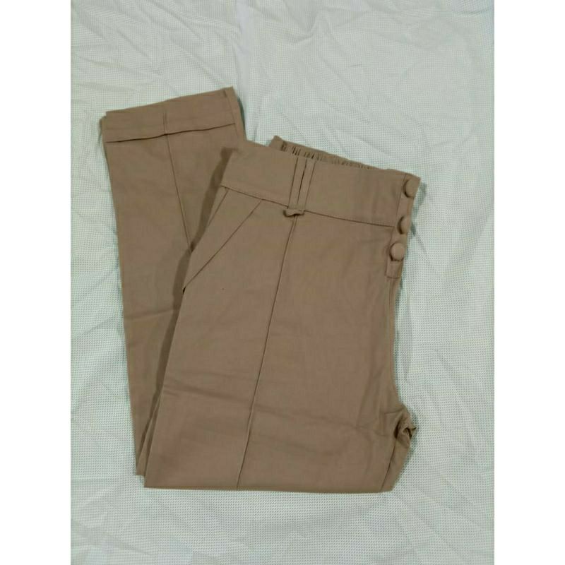 Baggy pants twill streech (melar)-model cewek/wanita terbaru kekinian