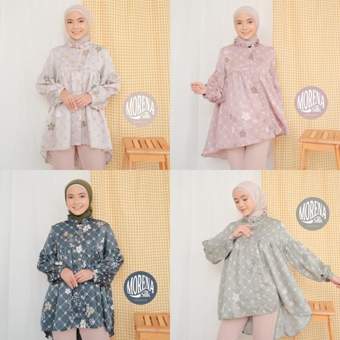 POPULAR ATASAN WANITA MAREMA - MORENA SILK - PRINTING - ZALIFA DHGF641654
