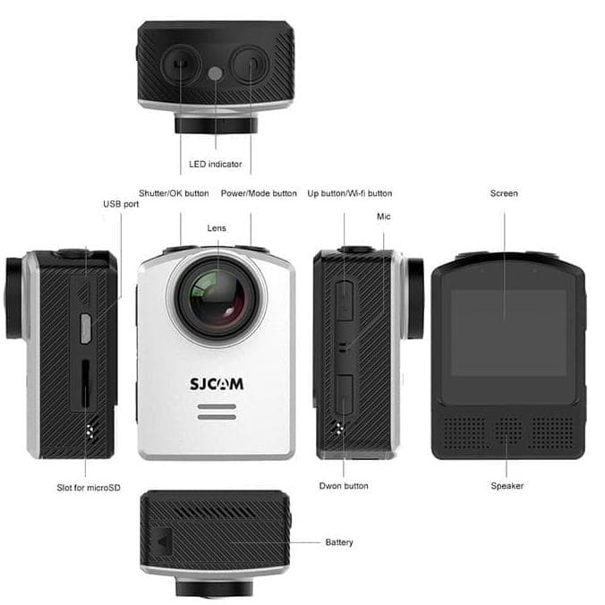 SJCAM M20 WiFi Mini Sports Action Kamera Super 32GB