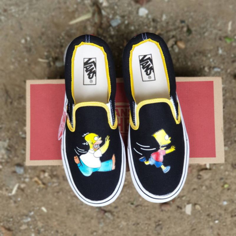 SEPATU VANS SLIP ON CASUAL PRIA DAN WANITA SIZE 36-44