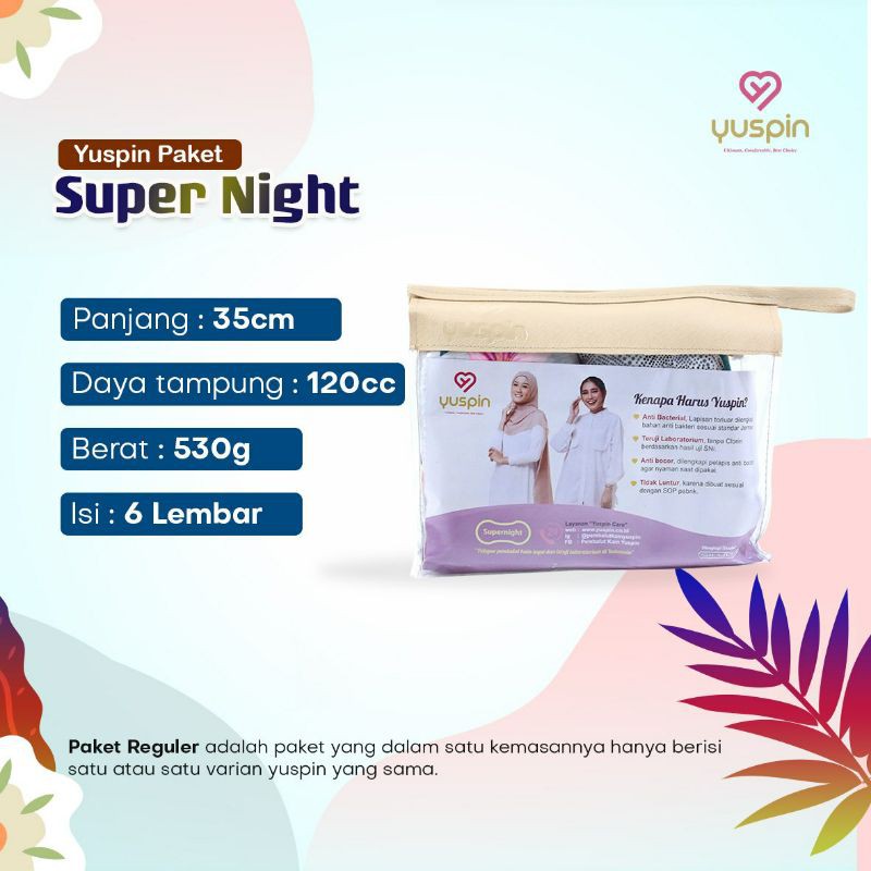 Pembalut kain sehat Yuspin Super Night