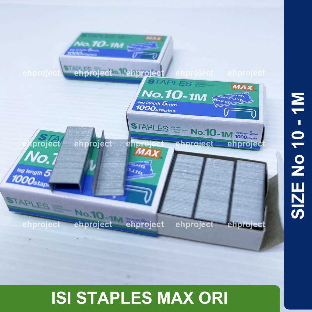 ISI STAPLES MAX HD 10 ORI Isi Stapler Kecil ORI MAX HD 10