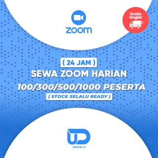 SEWA ZOOM MEETING HARIAN 1000/500/300/100 PESERTA | Shopee Indonesia