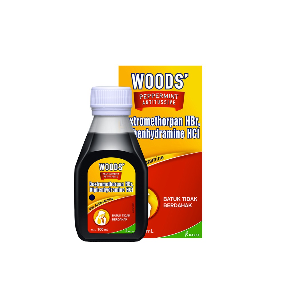 WOODS  PEPPERMINT ANTITUSSIVE - Obat Batuk Tidak Berdahak